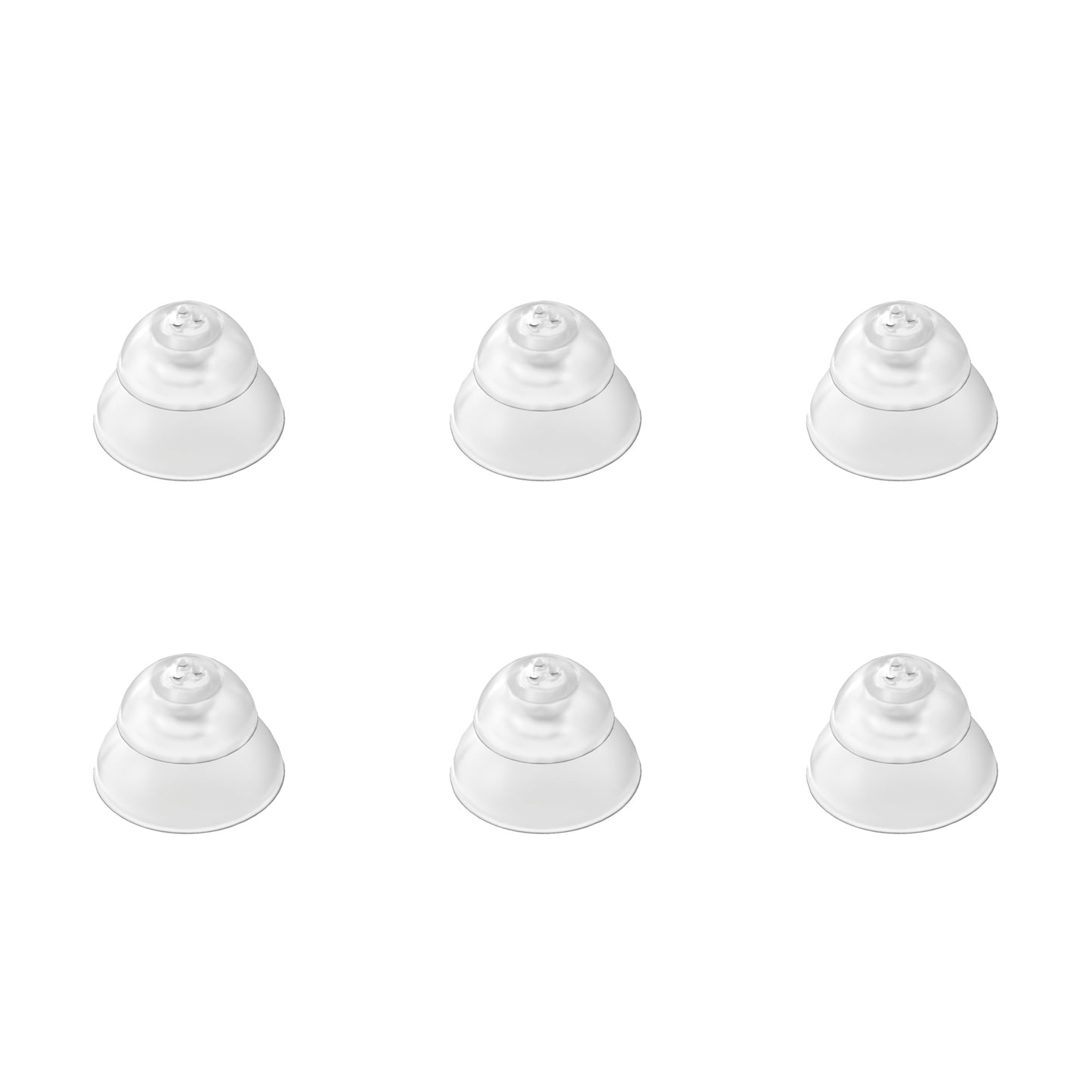 Double-layer Ear Domes for BIBIED CIC Hearing Aids (3 Pairs)